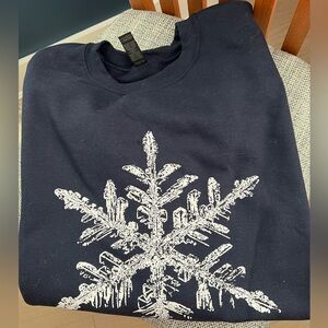 Women’s Black Snowflake Graphic Sweater
